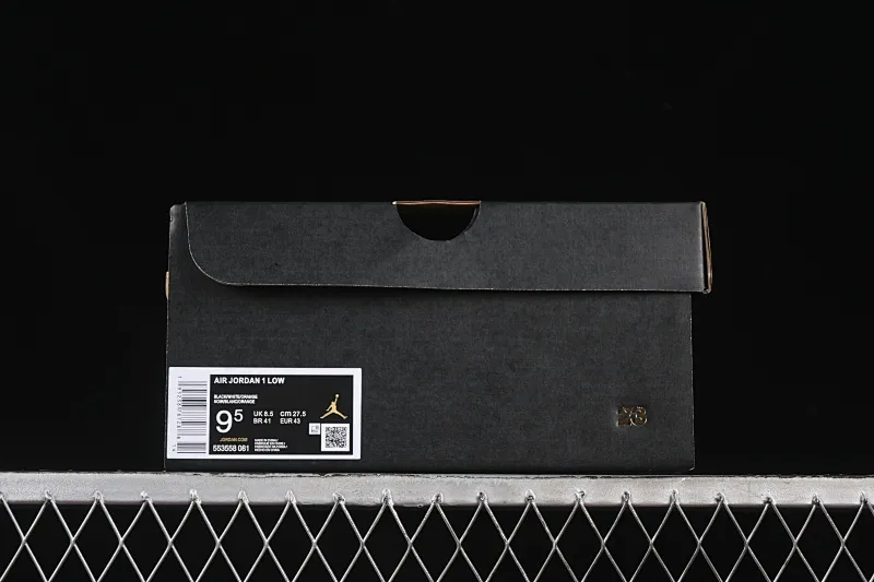 All categories Air Jordan Jordan series basketball shoes Air Jordan 1 Low Air Jordan 1 Low AJ1 Joe 1 black and white orange low-top retro culture basketball shoes 553558-081